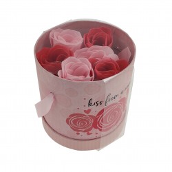 Coffret roses en papier de savon