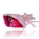 Bouquet de 1 Rose en papier de savon, 4 modèles assortis, senteur : Rose tentation cosmetic