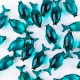Perles Poisson transparent turquoise