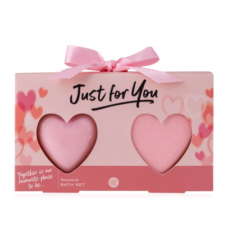 Coffret coeur effervescent & savon JUST FOR YOU